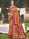 Deeva Sarees Orange Banarasi Silk Saree